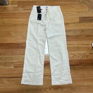 Paige off white/cream wide leg jeans - never worn!